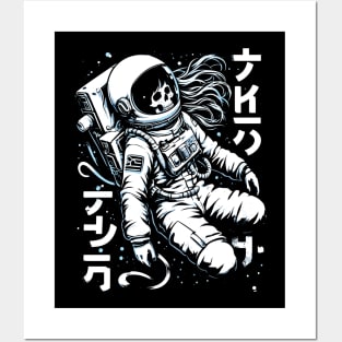 Skeleton astronaut lost in space Posters and Art